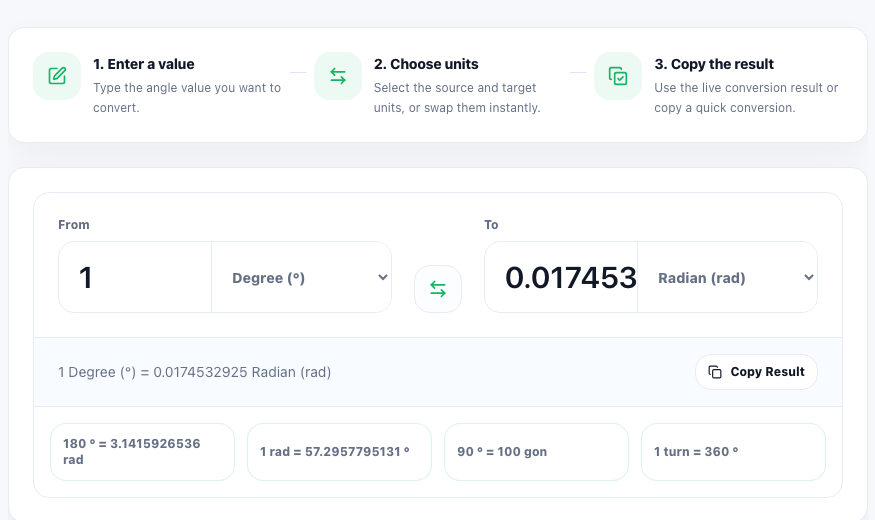 Angle Converter practical workflow guide in UtilFlow