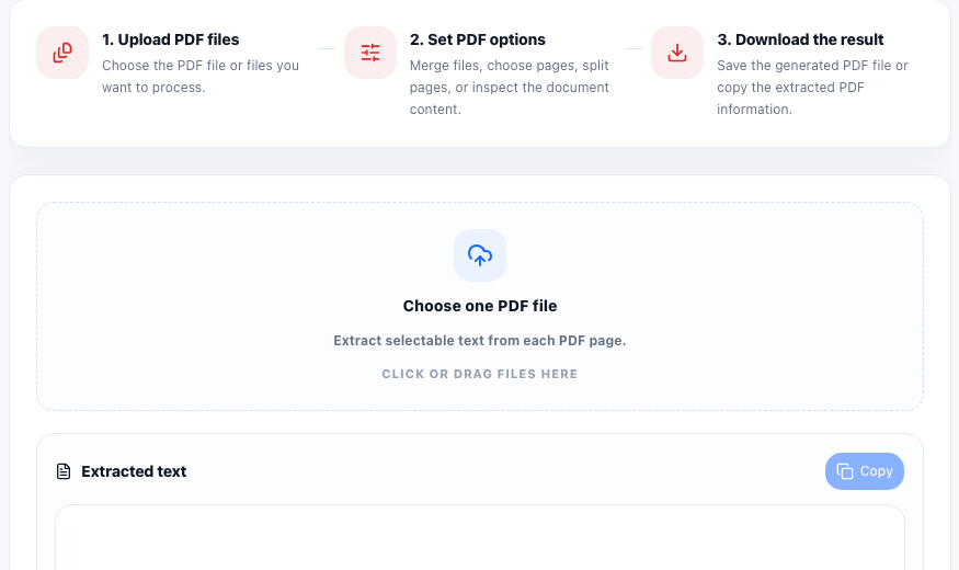 Extract Text from PDF practical workflow guide in UtilFlow