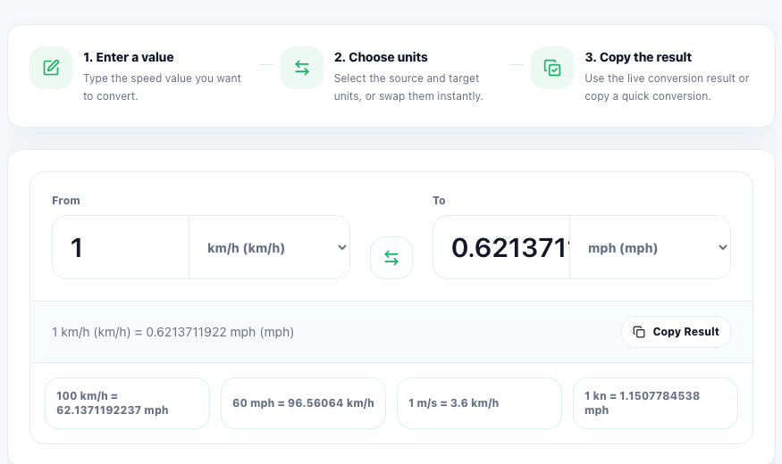 Speed Converter practical workflow guide in UtilFlow