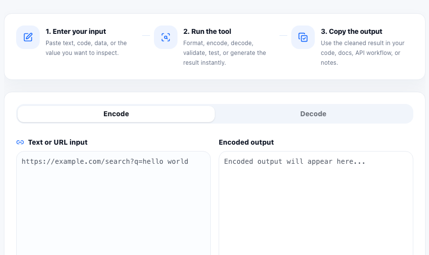 URL Encode/Decode practical workflow guide in UtilFlow